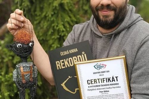 První drátěný Hurvínek: 523 m drátu a rekord ČR