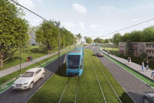 Schvalování tramvajové trati v Porubě znovu zpomalilo. Úřad čeká na rozhodnutí ministerstva o podjatosti