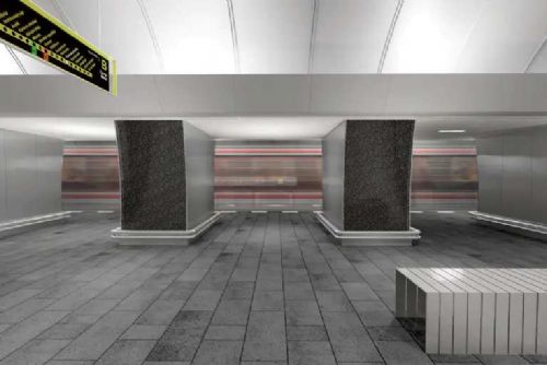 Stanice metra Českomoravská se má otevřít před světovým šampionátem v krasobruslení