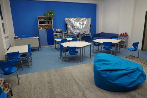 Pavilon D ZŠ Zborovská v Táboře po rekonstrukci: modernější a komfortnější