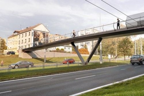 Bezpečněji přes Rokycanskou - Plzeň začala stavět 116 metrů dlouhou lávku
