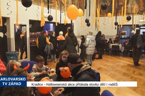 Halloweenská akce přilákala stovky dětí i rodičů (TV Západ)