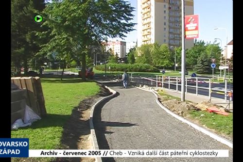 2005 – Cheb: Vzniká další část páteřní cyklostezky (TV Západ)