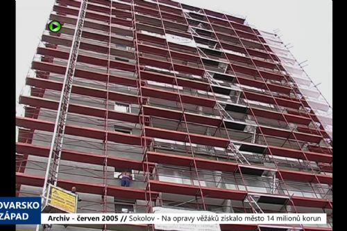 2005 – Sokolov: Na opravy věžáků získalo město 14 milionů korun (TV Západ)