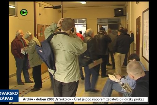 2005 – Sokolov: Úřad je pod náporem žadatelů o řidičský průkaz (TV Západ)