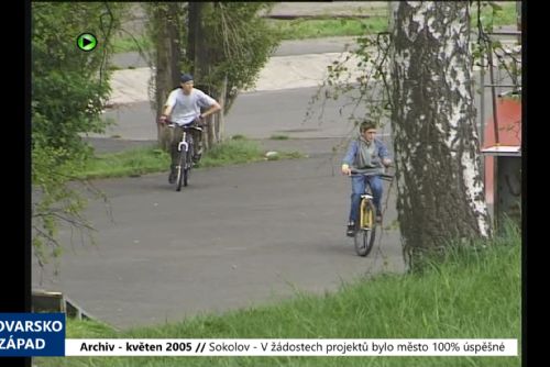 2005 – Sokolov: V žádostech projektů bylo město 100% úspěšné (TV Západ)