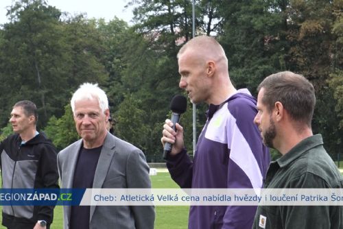 Cheb: Atletická Velká cena nabídla hvězdy i loučení Patrika Šorma (TV Západ)