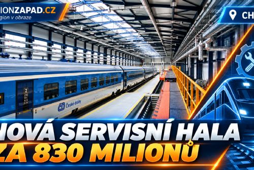 Cheb: České dráhy otevřely novou servisní halu za 830 milionů (TV Západ)