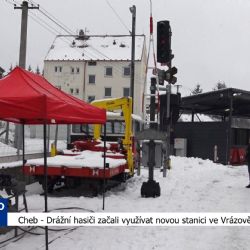 Cheb: Drážní hasiči začali využívat novou stanici ve Vrázově ulici (TV Západ)
