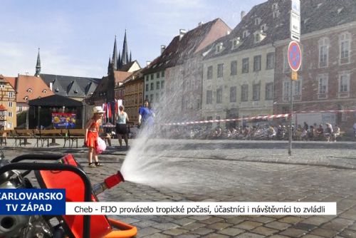 Cheb: FIJO provázelo tropické počasí, účastníci i návštěvníci to zvládli (TV Západ)