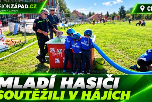 Cheb: Mladí hasiči z regionu soutěžili v Hájích (TV Západ)