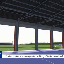Cheb: Na Lokomotivě vymění umělku, přibude tréninková hala (TV Západ)