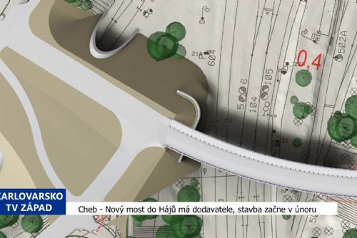 Cheb: Nový most do Hájů má dodavatele, stavba začne v únoru (TV Západ)