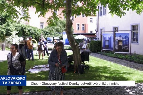 Cheb: Obnovený festival Dvorky potvrdil své unikátní místo (TV Západ)
