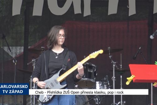 Cheb: Přehlídka ZUŠ Open přinesla klasiku, pop i rock (TV Západ)