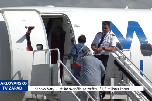 Karlovy Vary: Letiště skončilo se ztrátou 31,5 milionu korun (TV Západ)