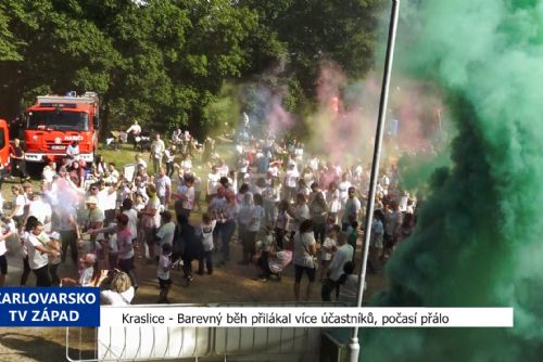 Kraslice: Barevný běh přilákal více účastníků, počasí přálo (TV Západ)