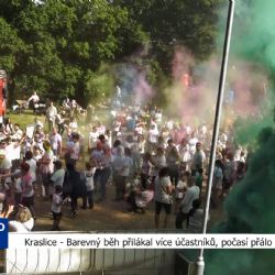 Kraslice: Barevný běh přilákal více účastníků, počasí přálo (TV Západ)