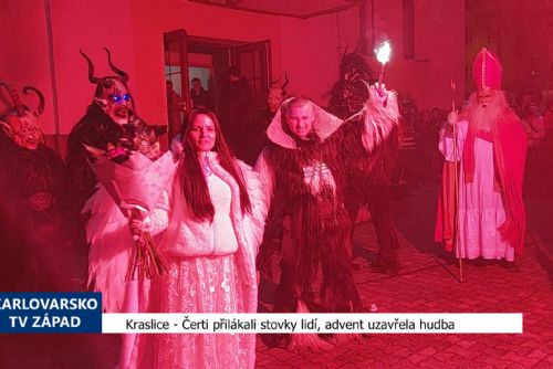 Kraslice: Čerti přilákali stovky lidí, advent uzavřela hudba (TV Západ)