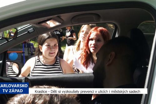 Kraslice: Děti si vyzkoušely prevenci v ulicích i městských sadech (TV Západ)