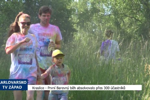 Kraslice: První barevný běh absolvovalo přes 300 účastníků (TV Západ)
