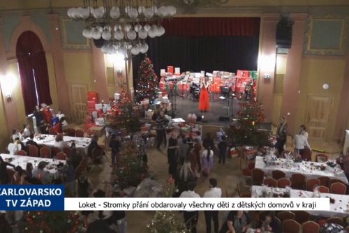 Loket: Stromky přání obdarovaly všechny děti z dětských domovů v kraji (TV Západ)