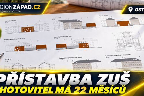 Ostrov: Zhotovitel má na přístavbu ZUŠ 22 měsíců (TV Západ)