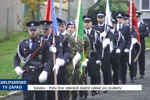 Pietu Dne veteránů doplnil výklad pro studenty (TV Západ)