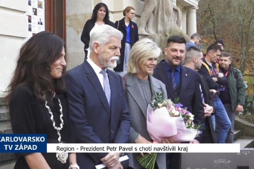 Prezident Petr Pavel s chotí navštívili kraj (TV Západ)