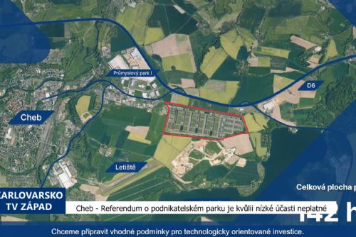 Referendum o podnikatelském parku je kvůli nízké účasti neplatné (TV Západ)