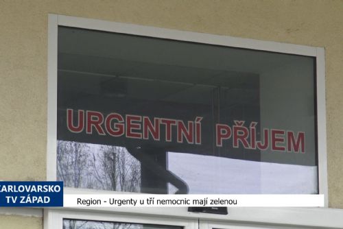 Region: Urgenty u tří nemocnic mají zelenou (TV Západ)