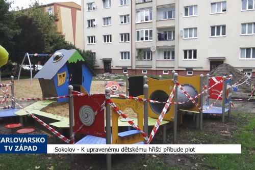 Sokolov: K upravenému dětskému hřišti přibude plot (TV Západ)