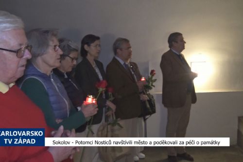 Sokolov: Potomci Nosticů navštívili město a poděkovali za péči o památky (TV Západ)