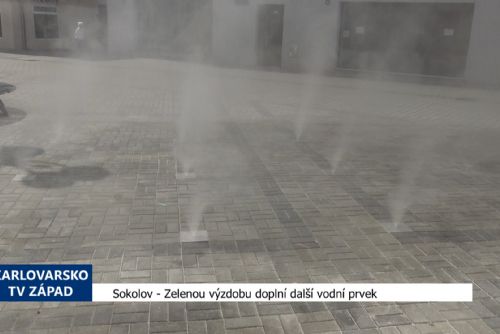 Sokolov: Zelenou výzdobu doplní další vodní prvek (TV Západ)