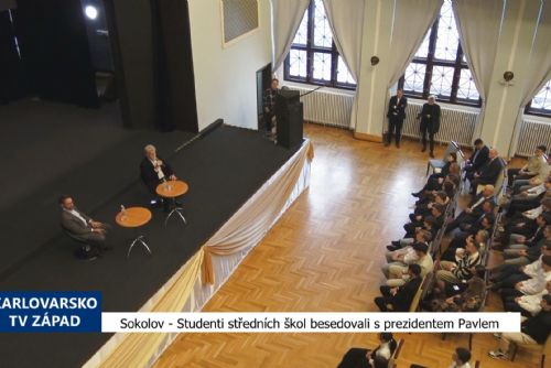 Studenti středních škol besedovali s prezidentem Pavlem (TV Západ)