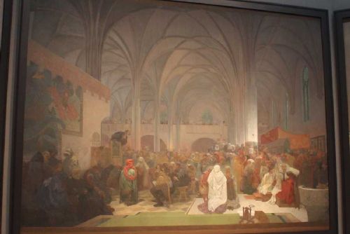 Moravský Krumlov udrží Slovanskou epopej do 2031: Žaloba stažena, Praha bez prostoru